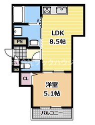 クリエオーレ岡山の物件間取画像